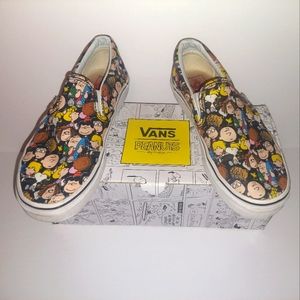 Vans Classic Slip-on X Peanuts "The Gang" Rare Sz 5.5 with Box